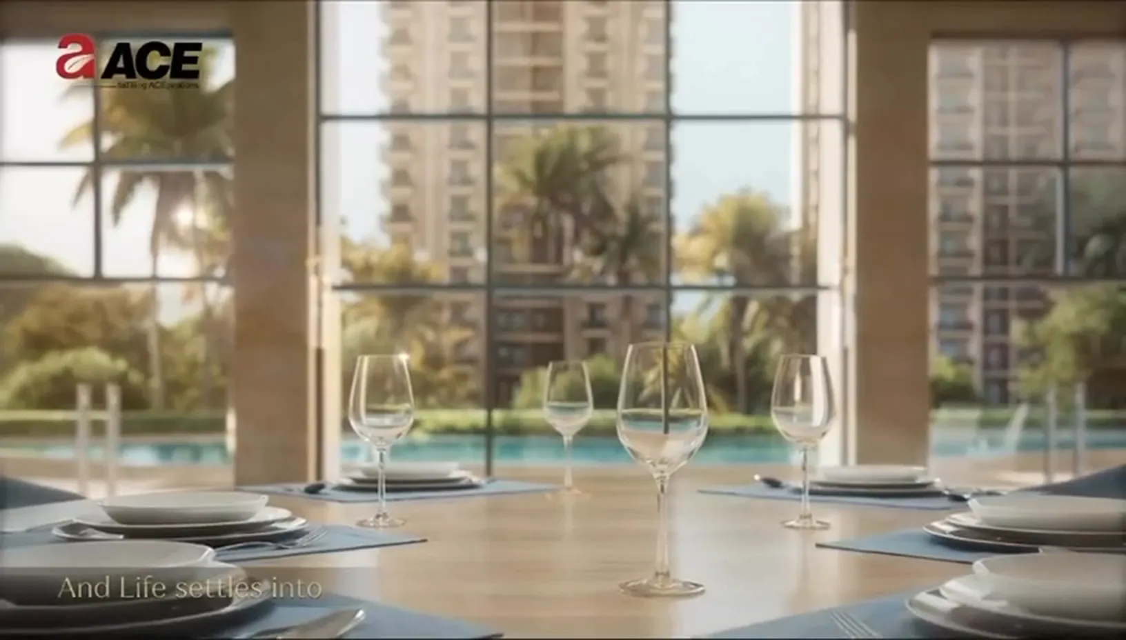 ACE Arte: poolside dining
